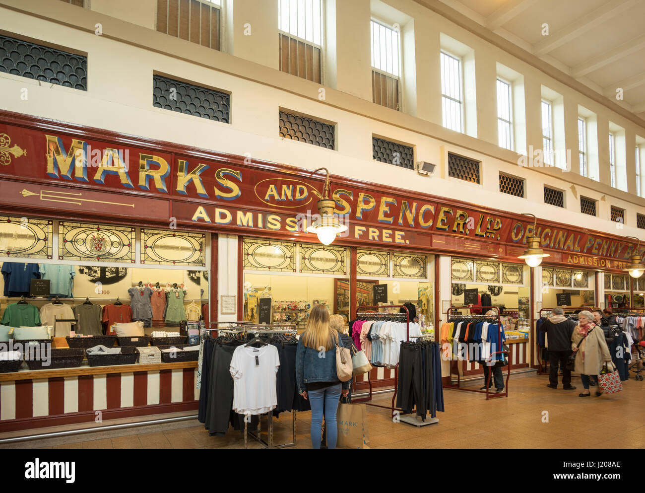 Marks and Spencer's Penny Bazaar, Grainger Market, Newcastle upon Tyne, England, UK Stock Photo