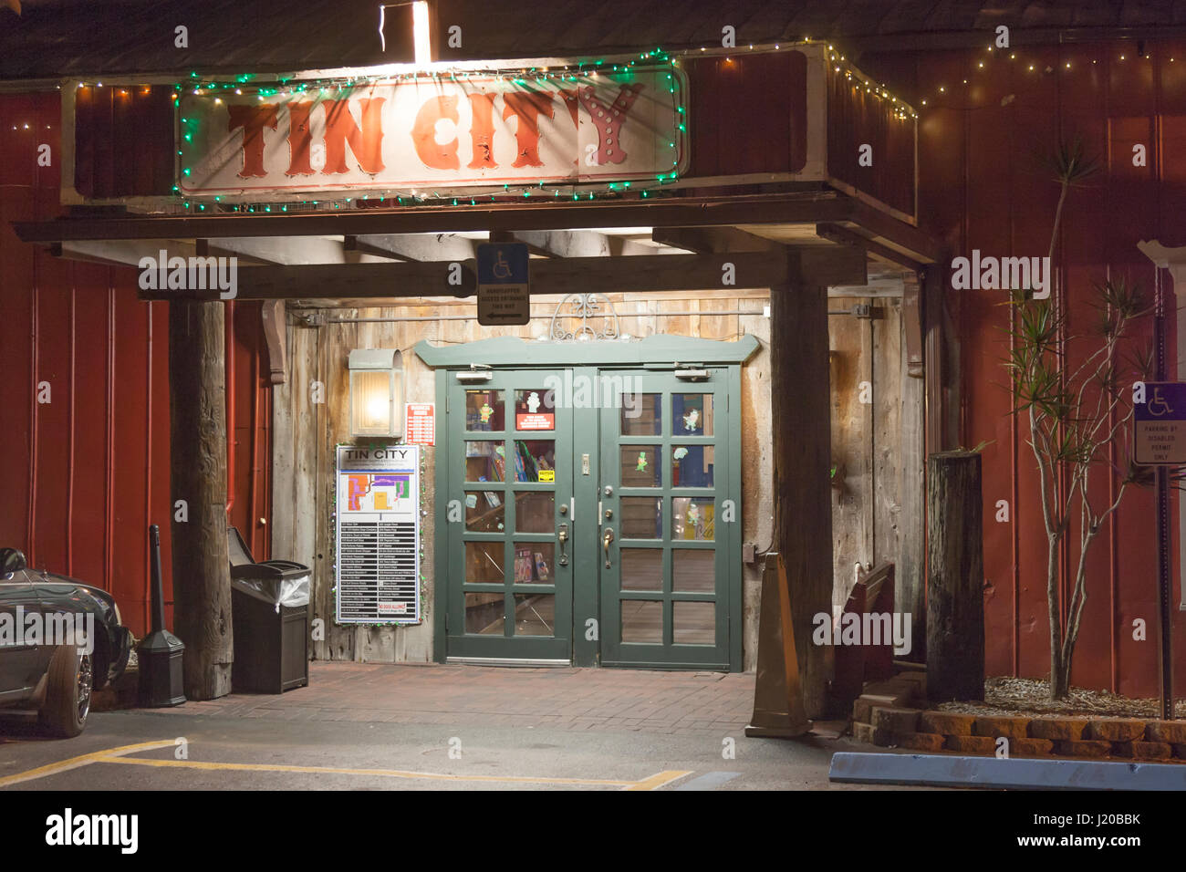 Naples, Fl, USA March 21, 2017 Tin City the old town of Naples