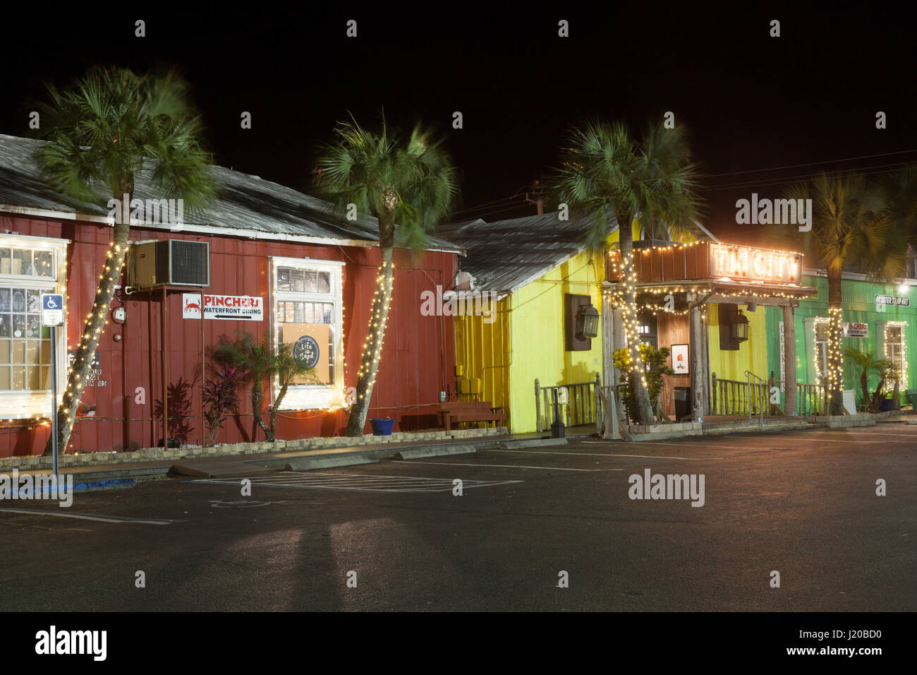 Naples, Fl, USA March 21, 2017 Tin City the old town of Naples