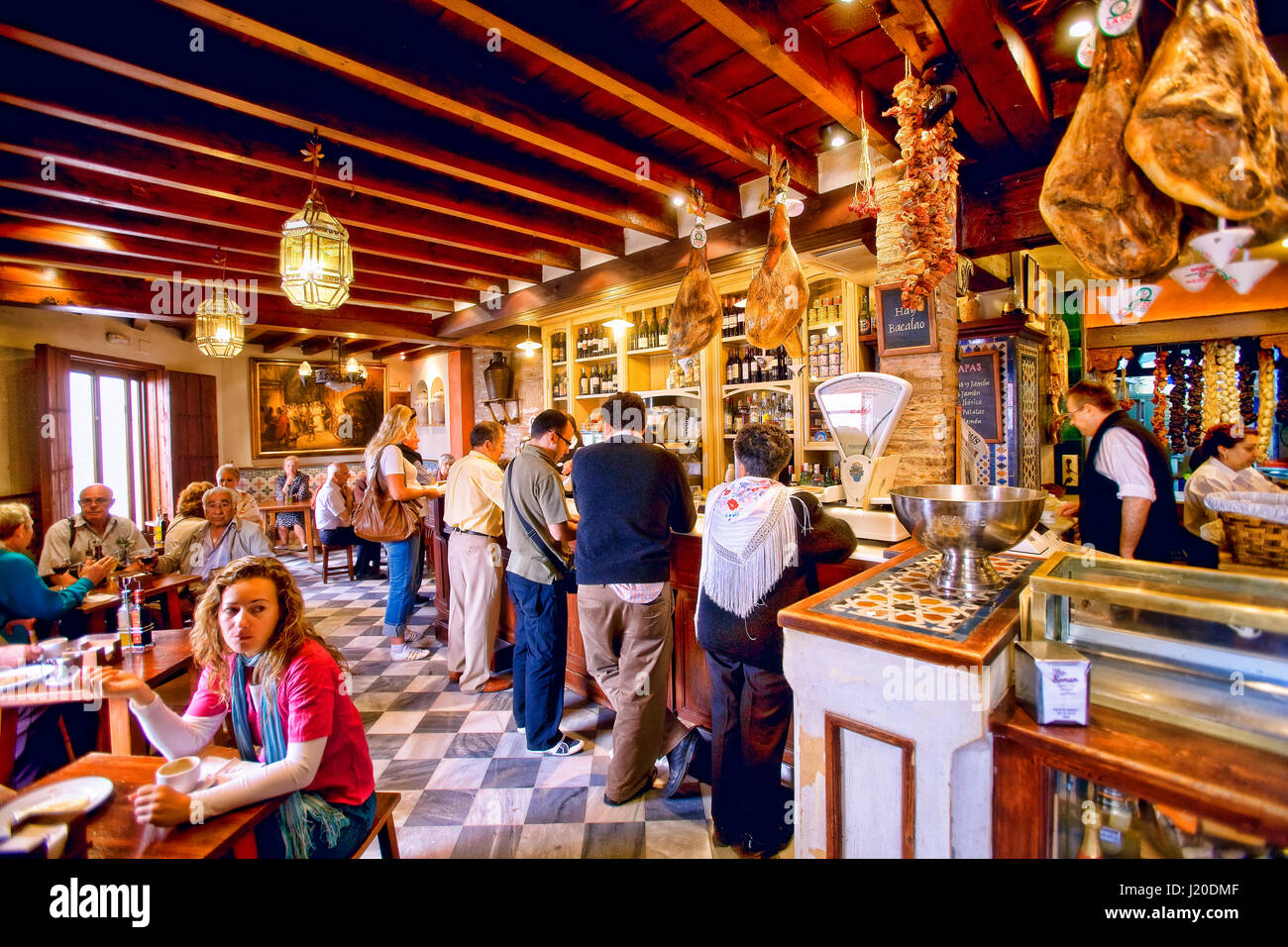 Traditional tapas bar in the Jewish quarter ( Santa Cruz), Sevilla