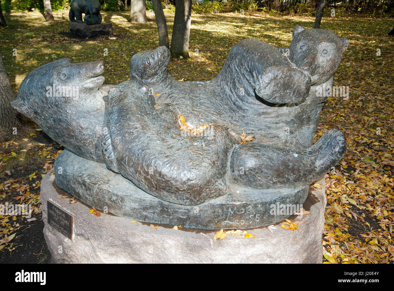 Bronze sculpture in the Leo Mol Sculpture Garden, Assiniboine Park