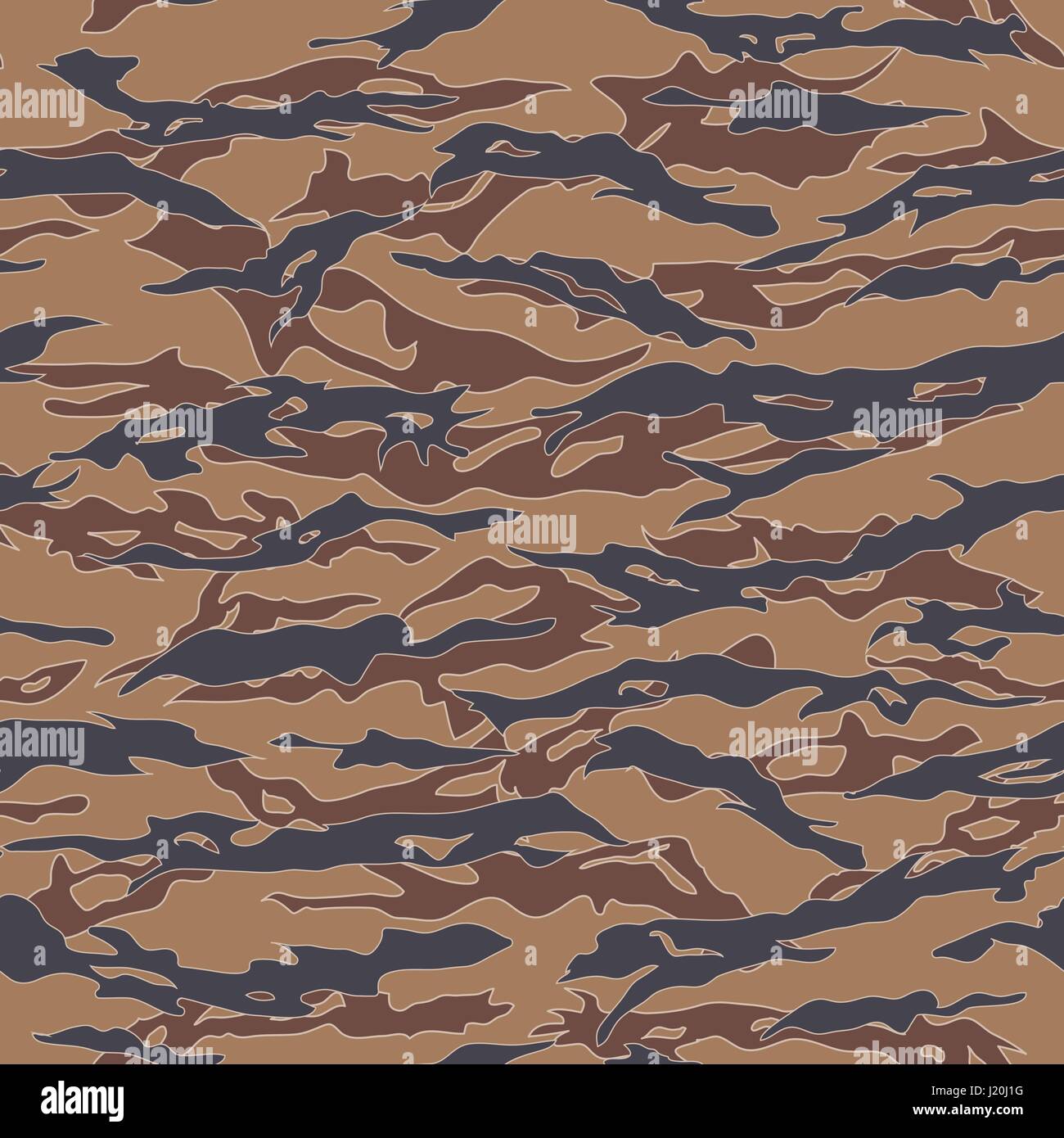 Urban Tiger stripe Camouflage seamless patterns Stock Vector