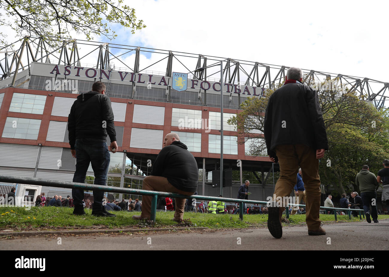 Fans arrive for the Sky Bet Championship match at Villa Park ...