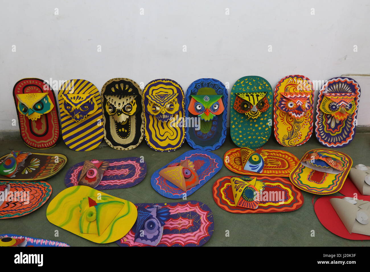 Bengali traditional Colorful masks Stock Photo