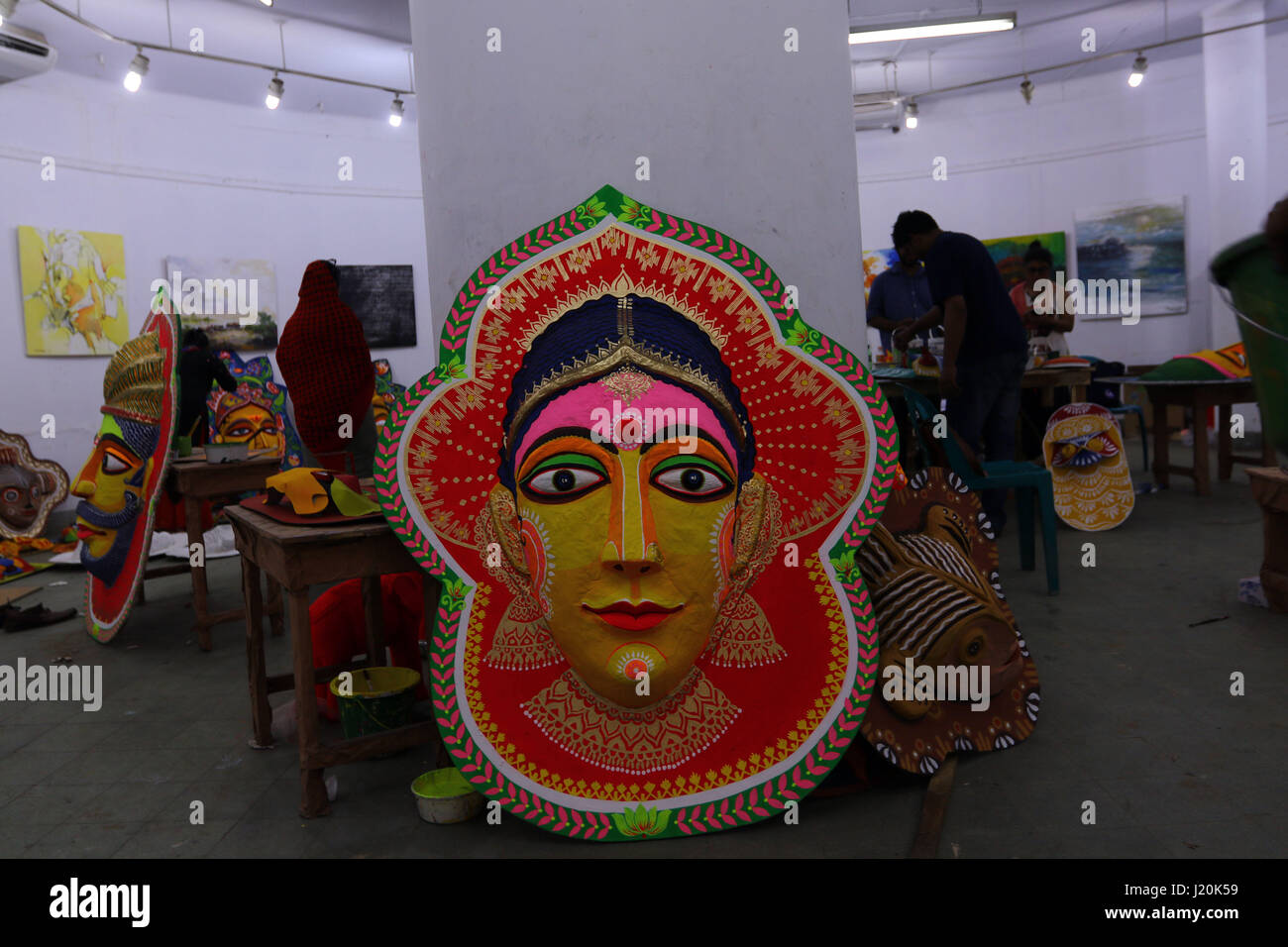 Bengali traditional Colorful masks Stock Photo Alamy