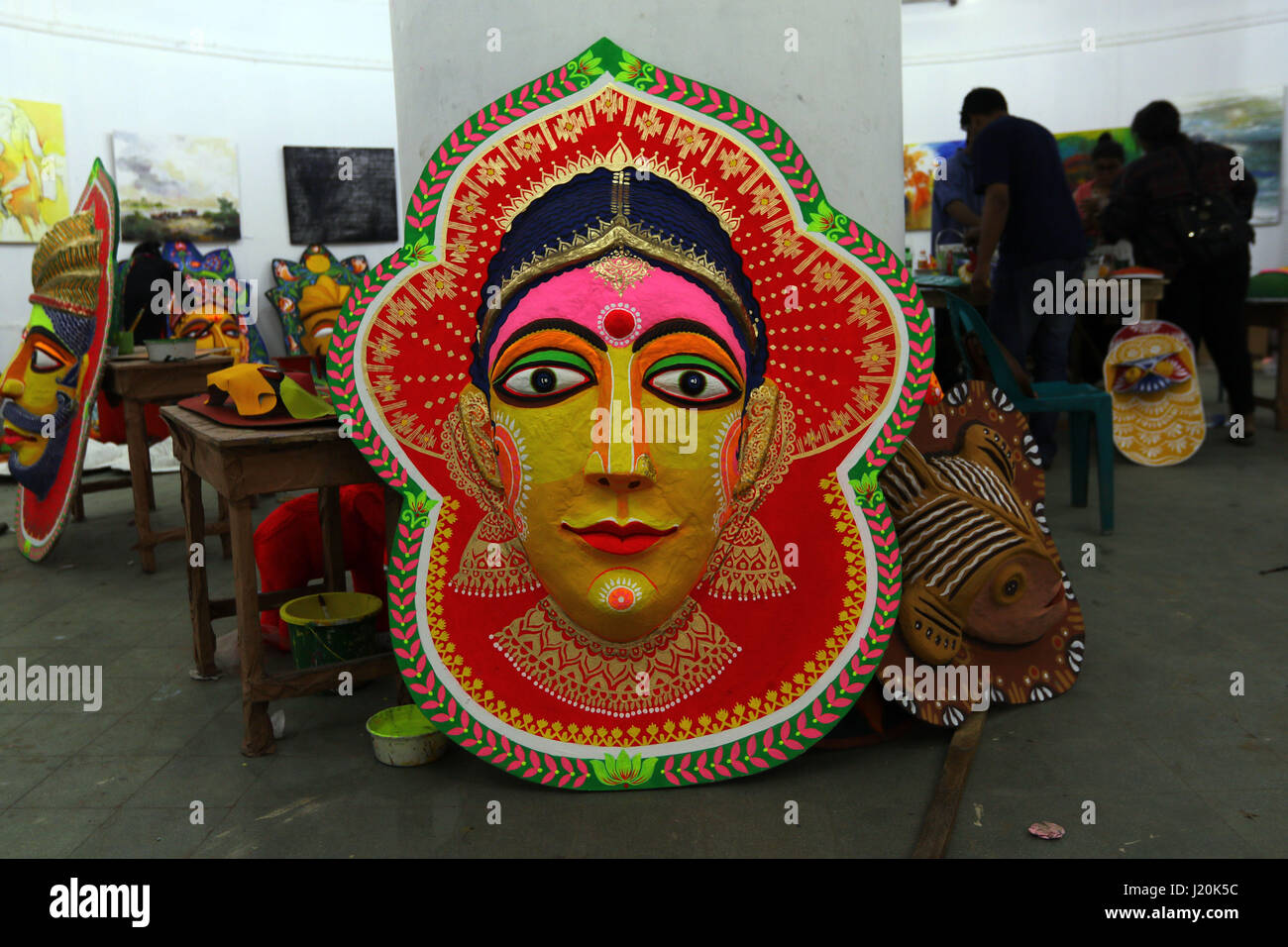 Bengali traditional Colorful masks Stock Photo Alamy