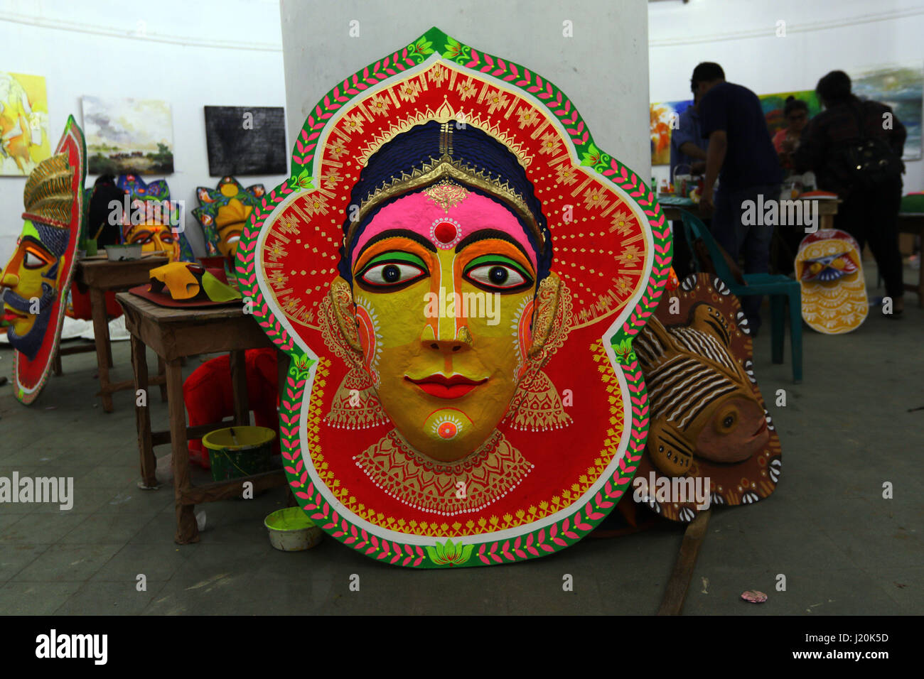 Bengali traditional Colorful masks Stock Photo Alamy