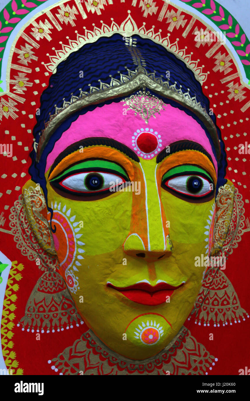 Bengali traditional Colorful masks Stock Photo