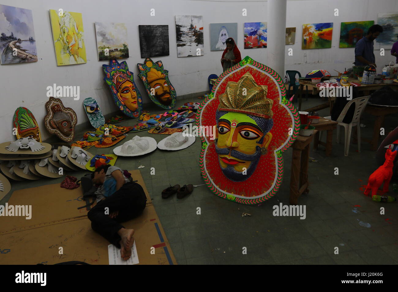 Bengali traditional Colorful masks Stock Photo Alamy