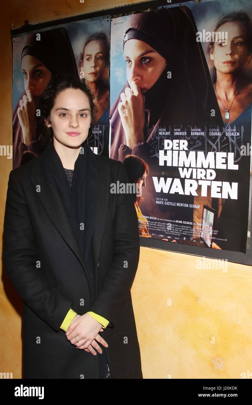 Noemie Merlant presenting her new film 'Der Himmel wird warten' at Kino Abaton, Hamburg. Featuring: Noemie Merlant Where: Hamburg, Germany When: 22 Mar 2017 Stock Photo