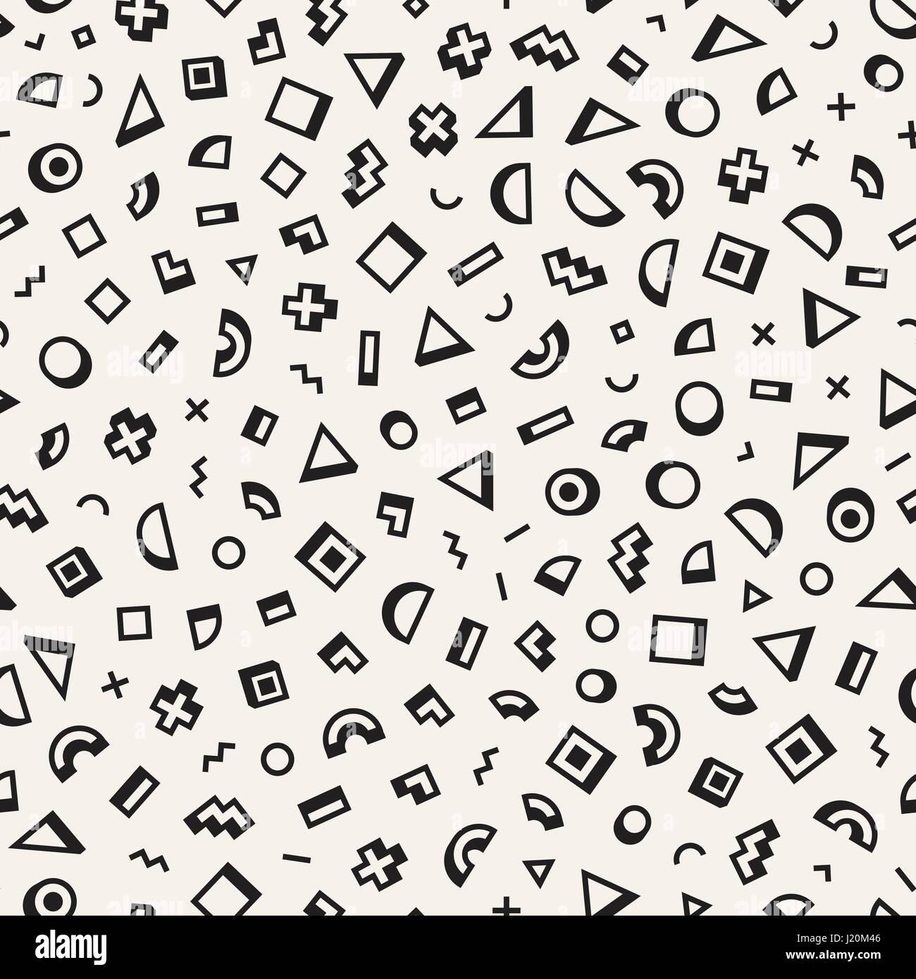 Scatered Pattern Simple Scattered Geometric Simple Shapes. Inspired by Memphis Style. Abstract ...