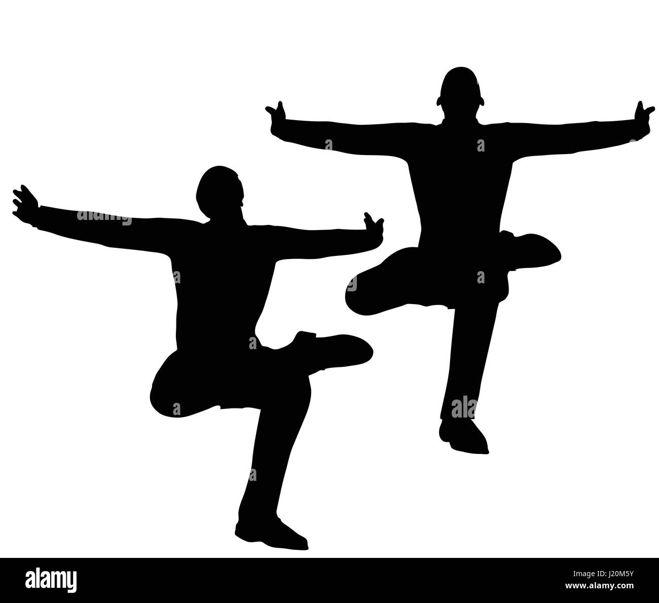 EPS 10 vector illustration of  businessman yoga pose on white background Stock Vector