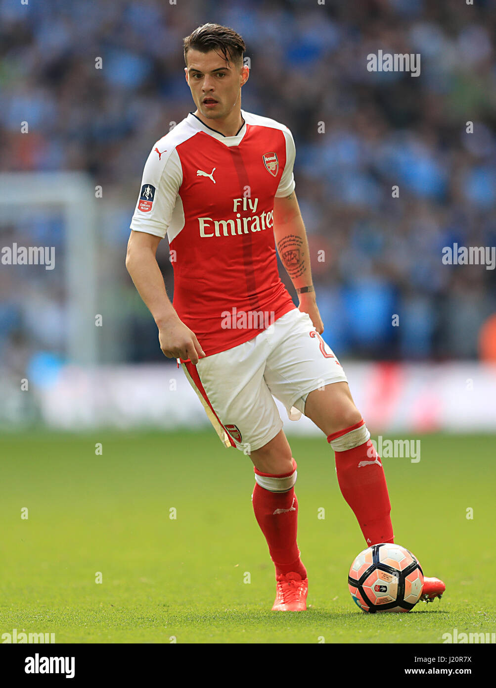Arsenal S Granit Xhaka During The Emirates Fa Cup Semi Final Match Stock Photo Alamy Arsenal S Granit Xhaka During The Emirates Fa Cup Semi Final Match Stock Photo Alamy