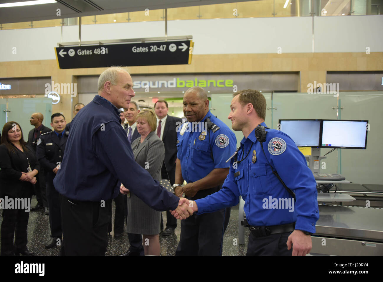 U.S. Homeland Security Secretary John Kelly meets with Transportation