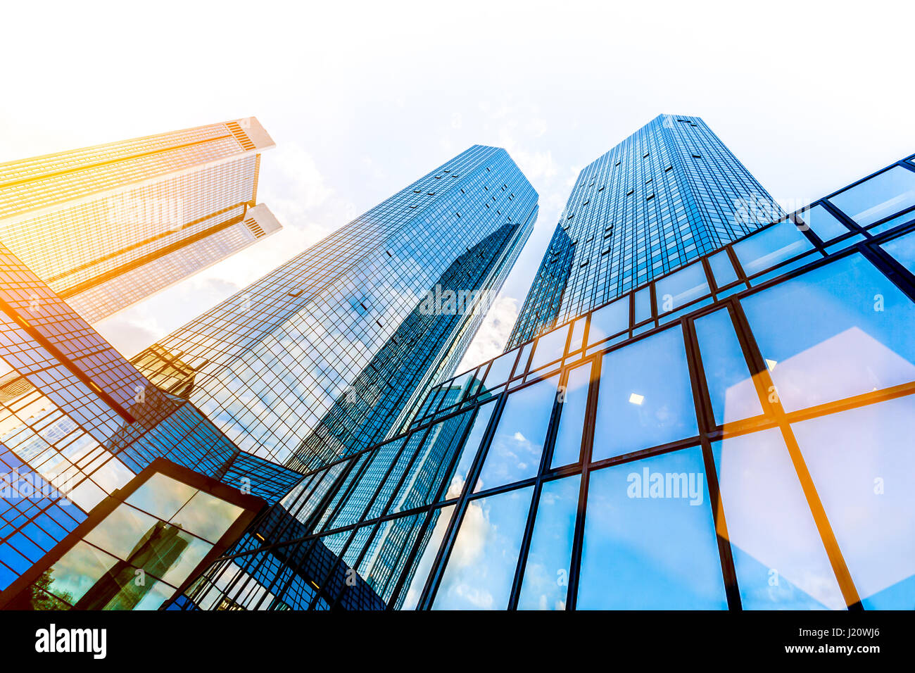 Downtown glass skyscrapers hi-res stock photography and images - Alamy