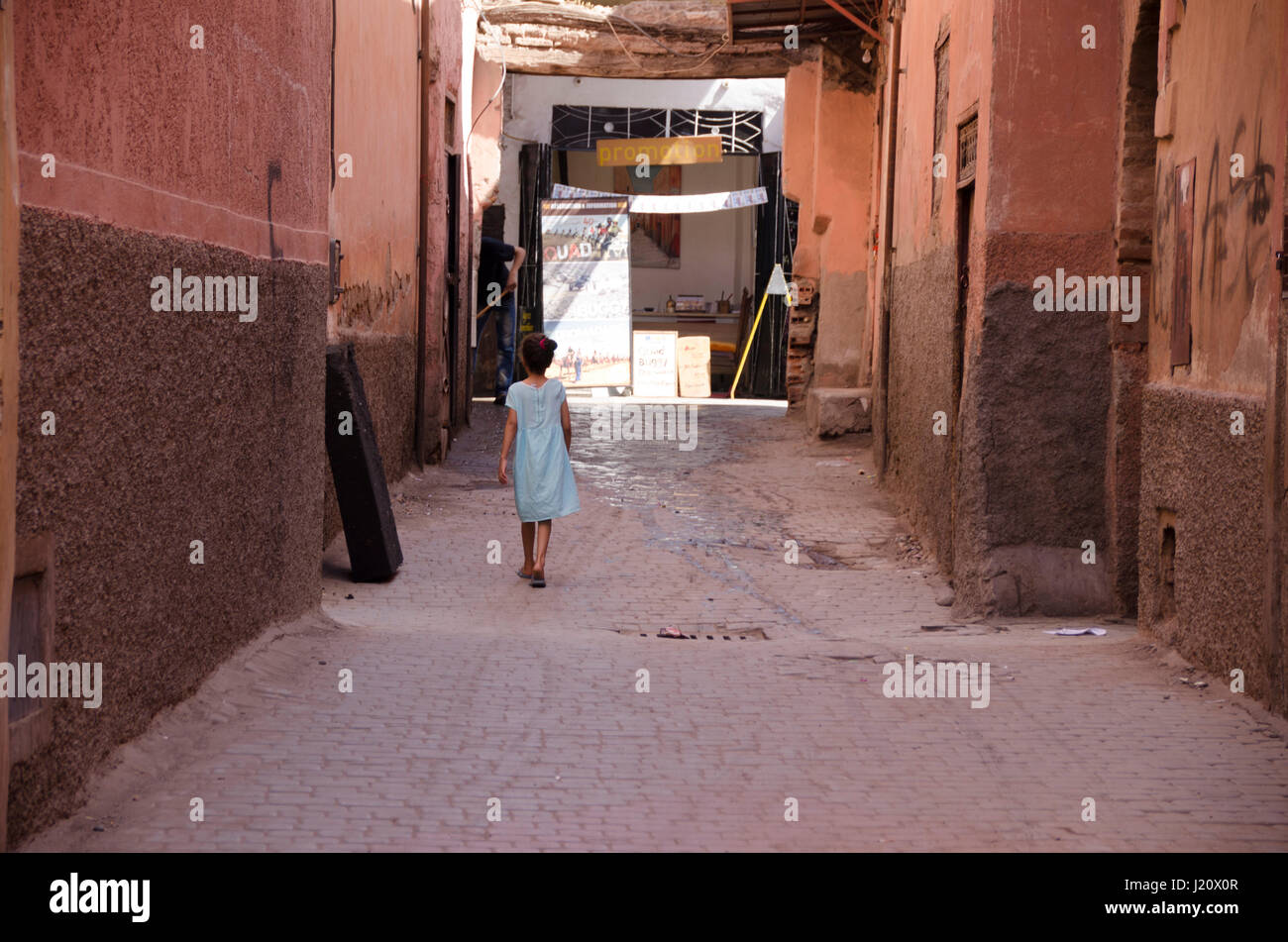 Lifestyle in the streets of Marrakech Stock Photo