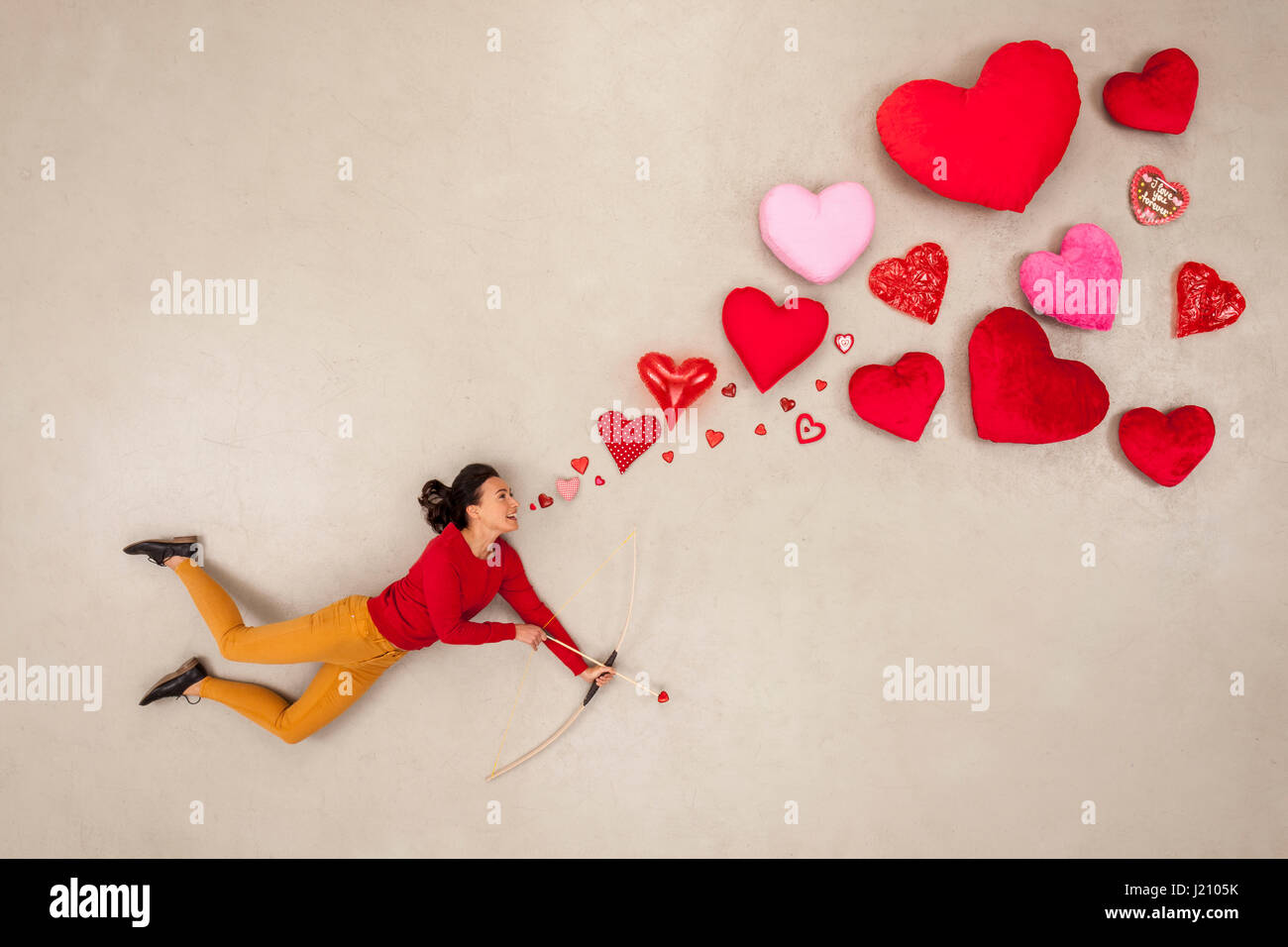 Woman with bow and arrow hi-res stock photography and images - Alamy