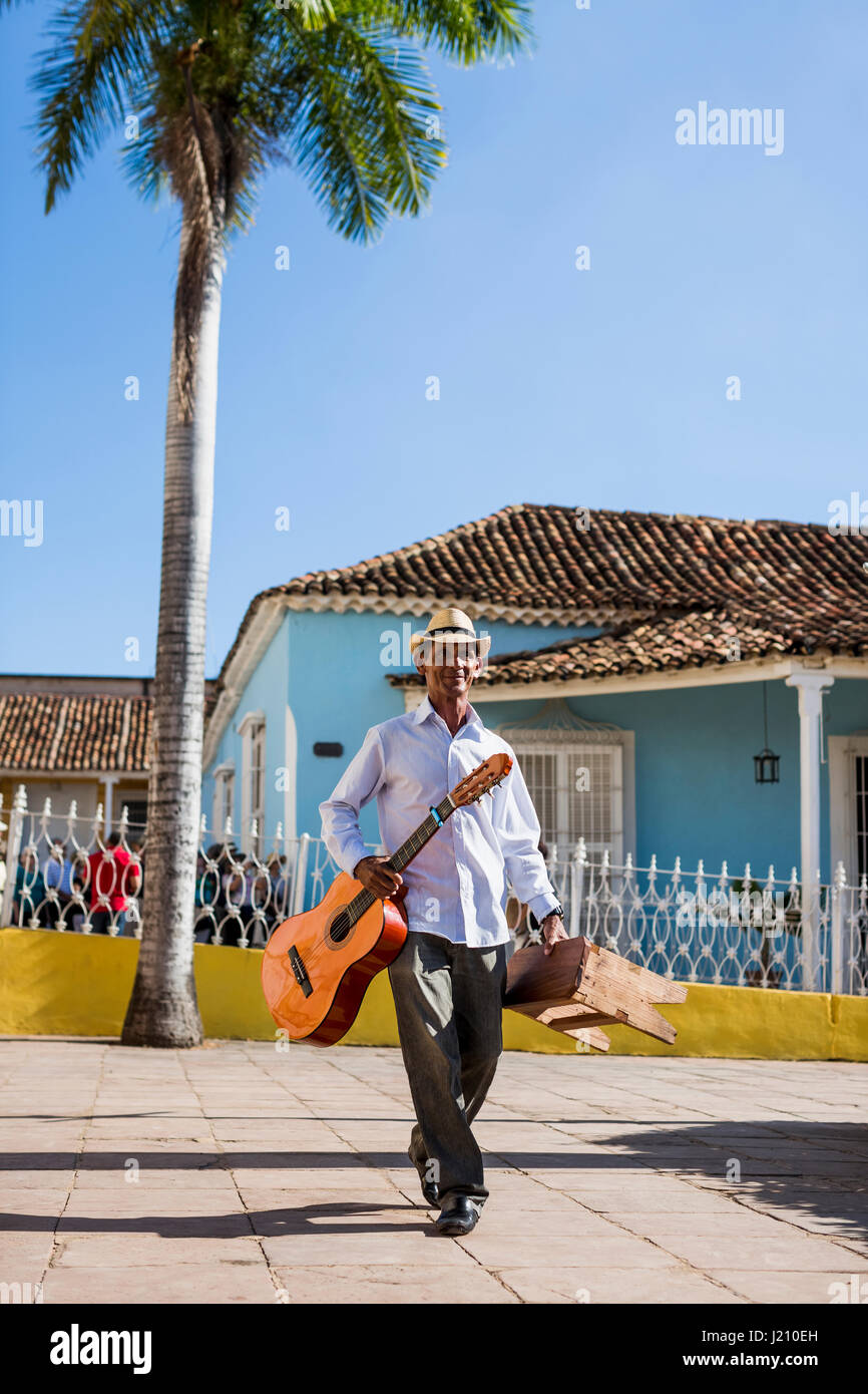 Musician in Trinidad, Cuba Stock Photo Alamy