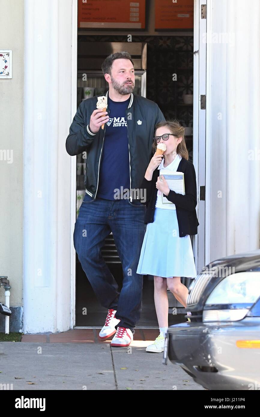 Ben Affleck out and about with his daughter Violet Affleck Featuring