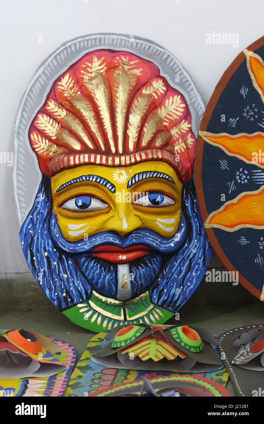 Bengali traditional Colorful masks Stock Photo Alamy