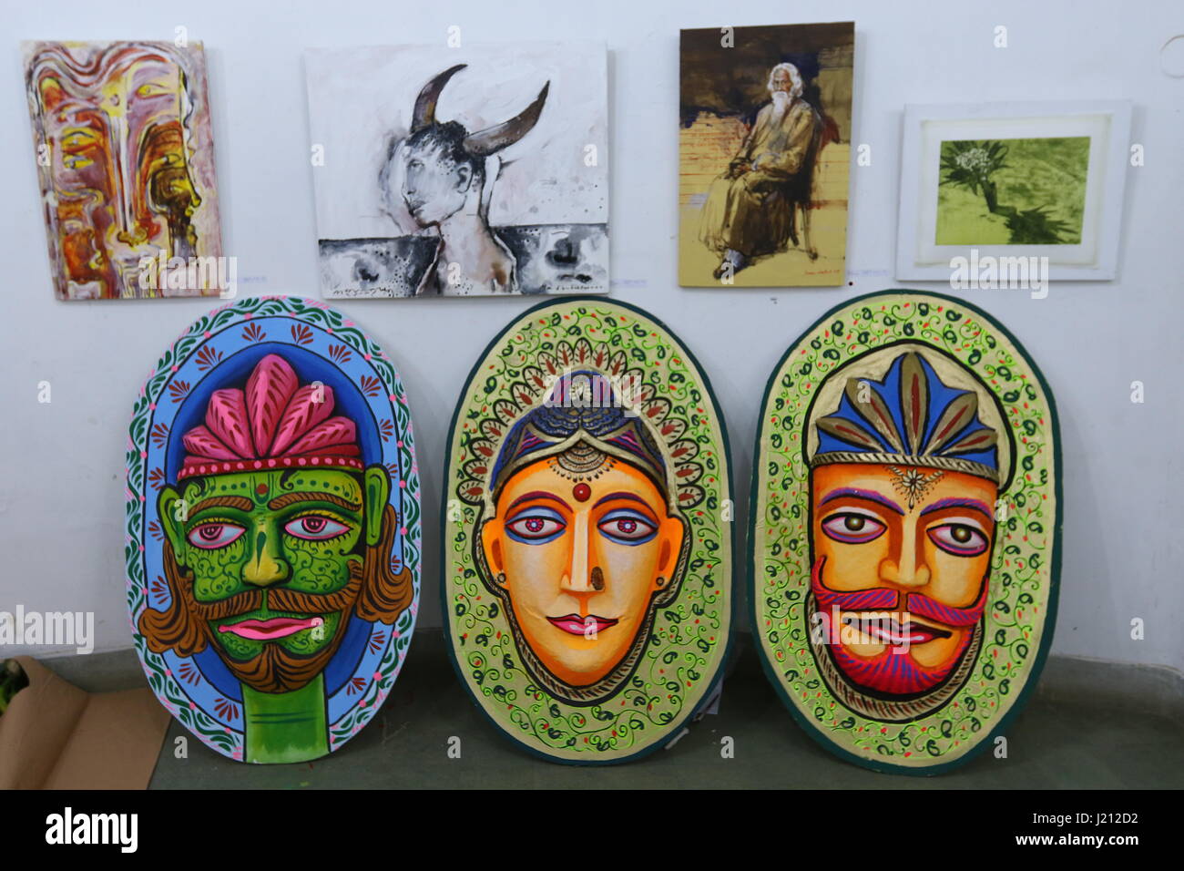 Bengali traditional Colorful masks Stock Photo Alamy