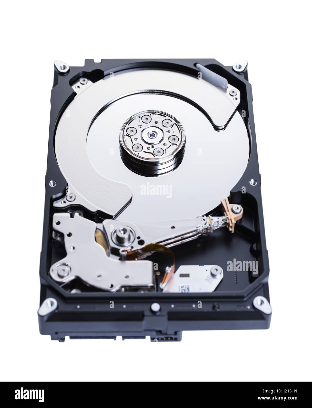 Computer hard drive on white isolated background Stock Photo Alamy