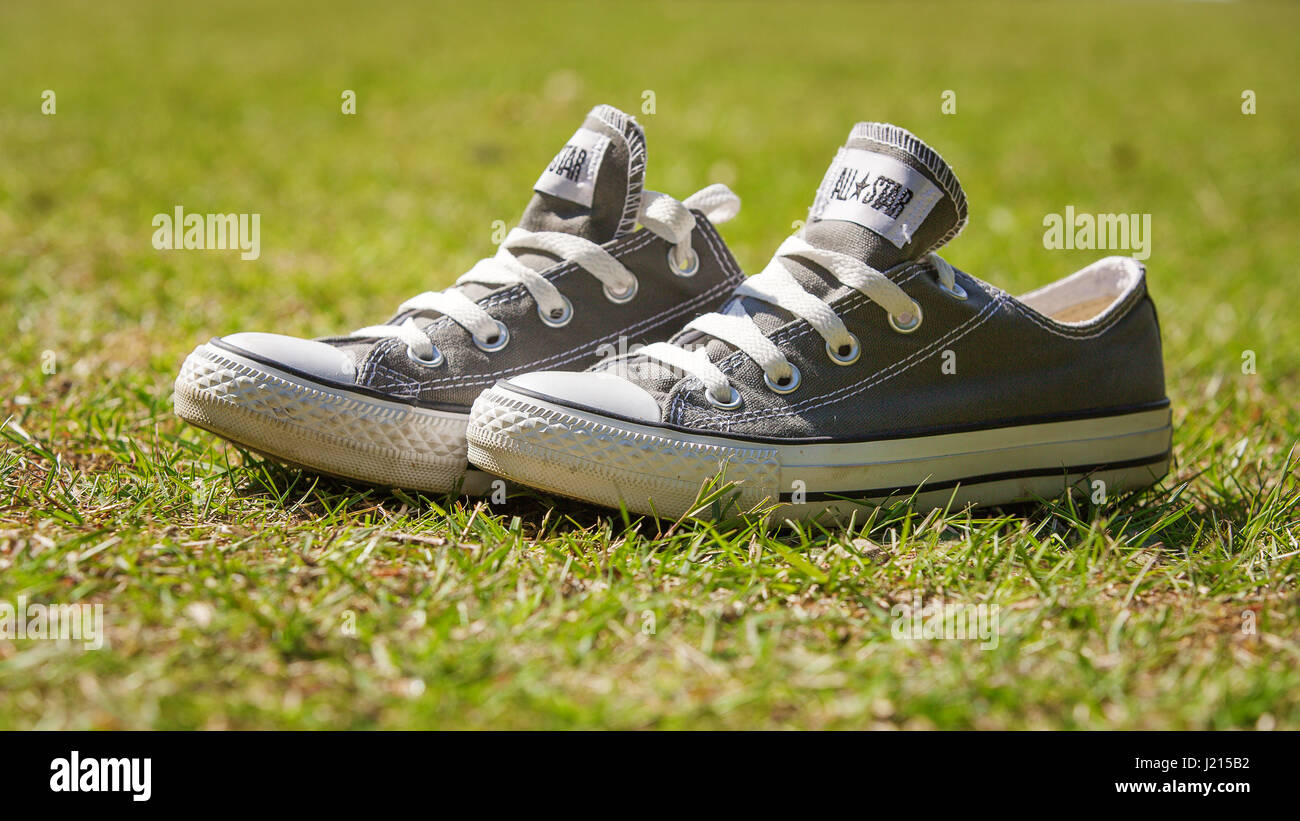 Converse shoes close up hi-res stock photography and images - Alamy