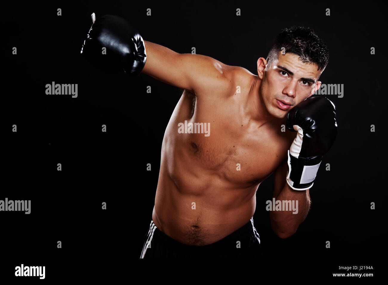 A portrait of a hispanic male boxer Stock Photo Alamy