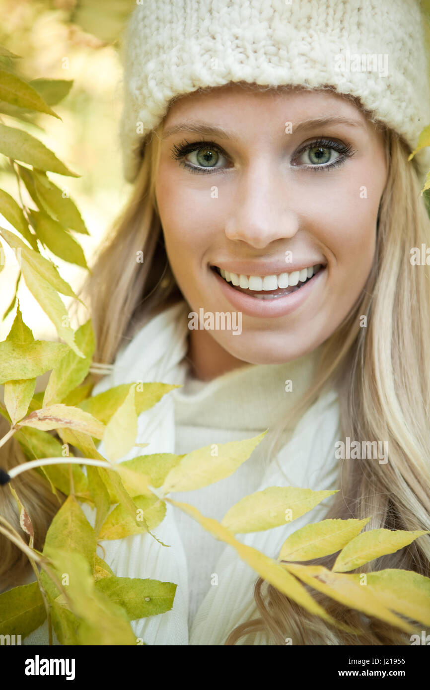 A portrait of a beautiful woman outdoor Stock Photo - Alamy