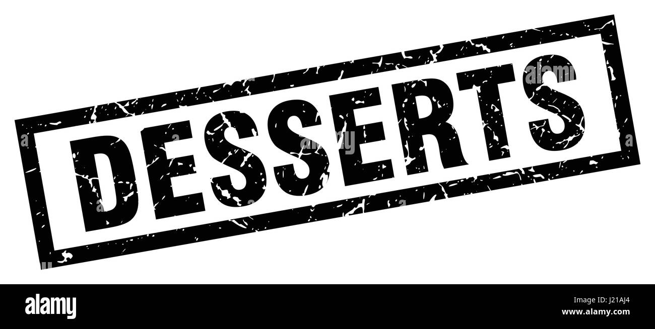square grunge black desserts stamp Stock Vector Image & Art - Alamy