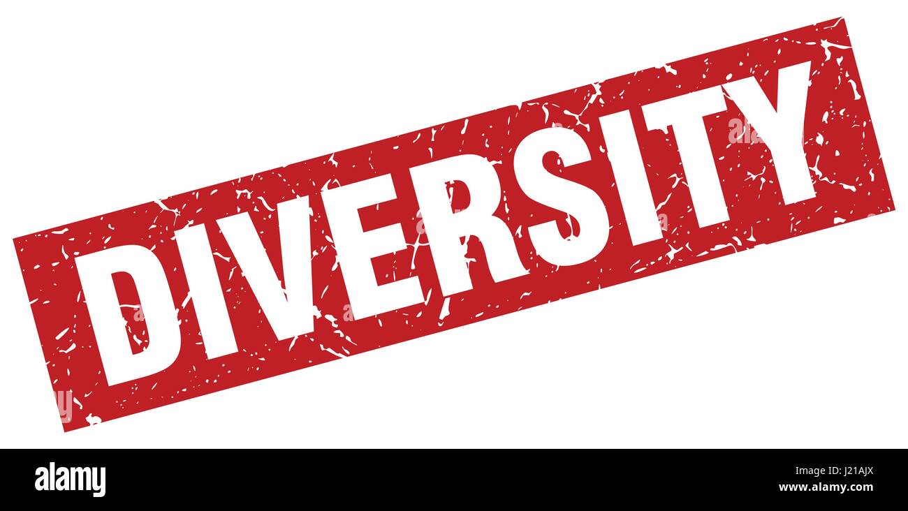 square grunge red diversity stamp Stock Vector Image & Art - Alamy