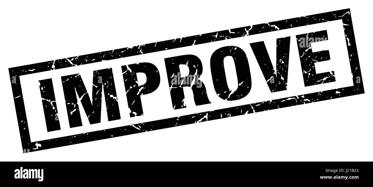 square grunge black improve stamp Stock Vector Image & Art - Alamy