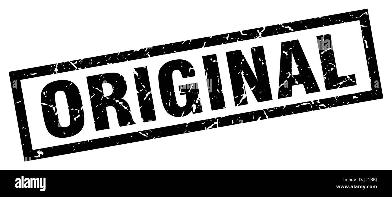 square grunge black original stamp Stock Vector Image & Art - Alamy