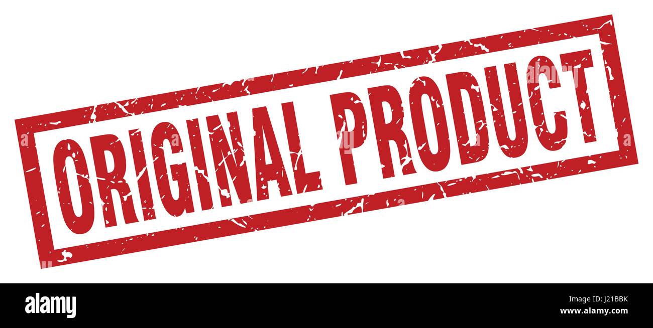 square grunge red original product stamp Stock Vector Image & Art - Alamy
