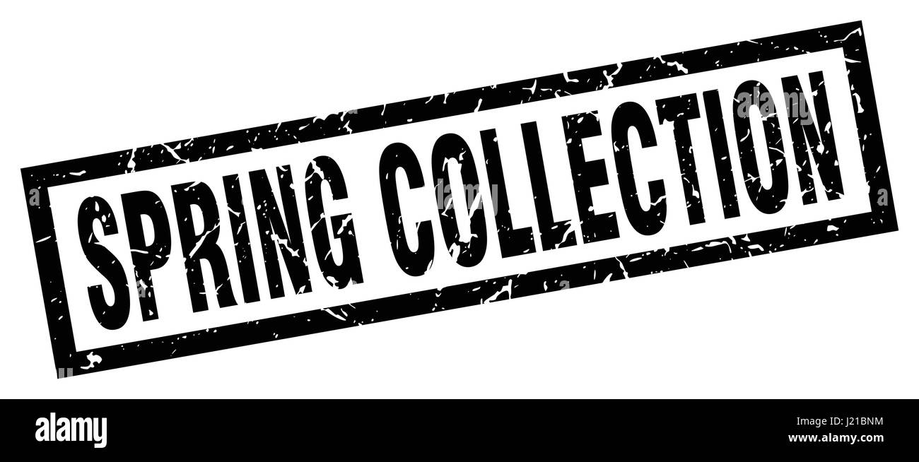 Spring stamp label square Cut Out Stock Images & Pictures - Alamy