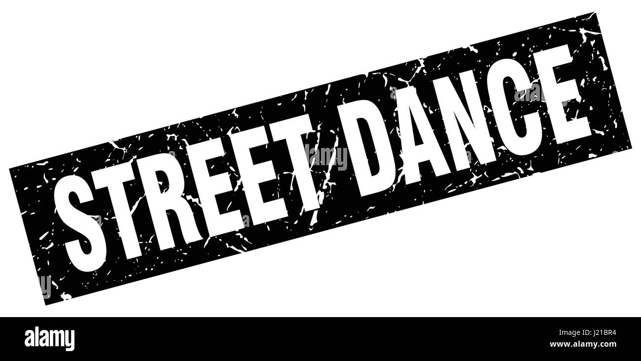 square grunge black street dance stamp Stock Vector Image & Art - Alamy