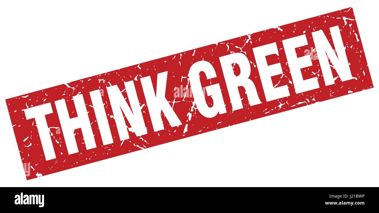 square grunge red think green stamp Stock Vector Image & Art - Alamy
