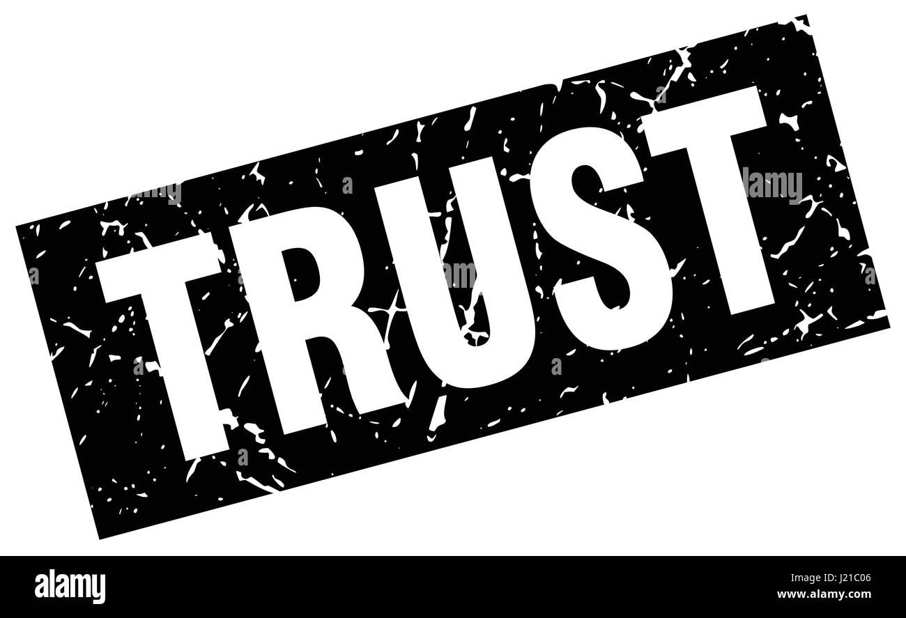 square grunge black trust stamp Stock Vector Image & Art - Alamy