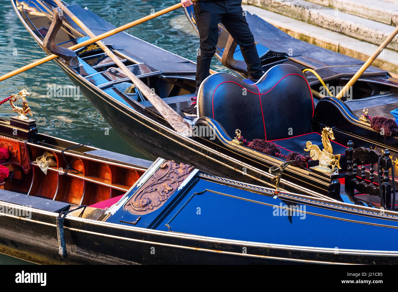 picture of historical gondolas in Venice, Italy Stock Photo - Alamy