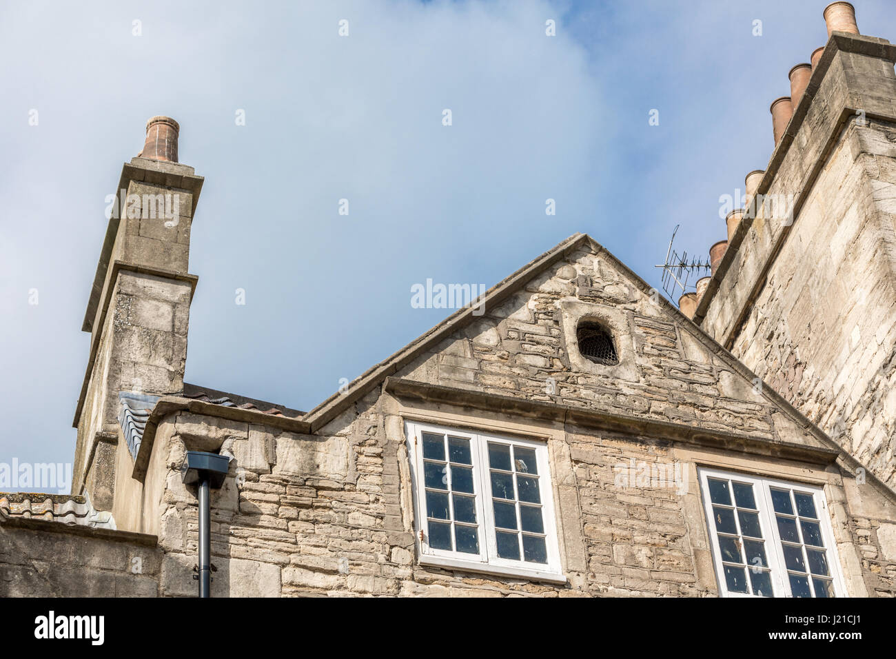 detail image of a building in the city of Bath, England, UK Stock Photo