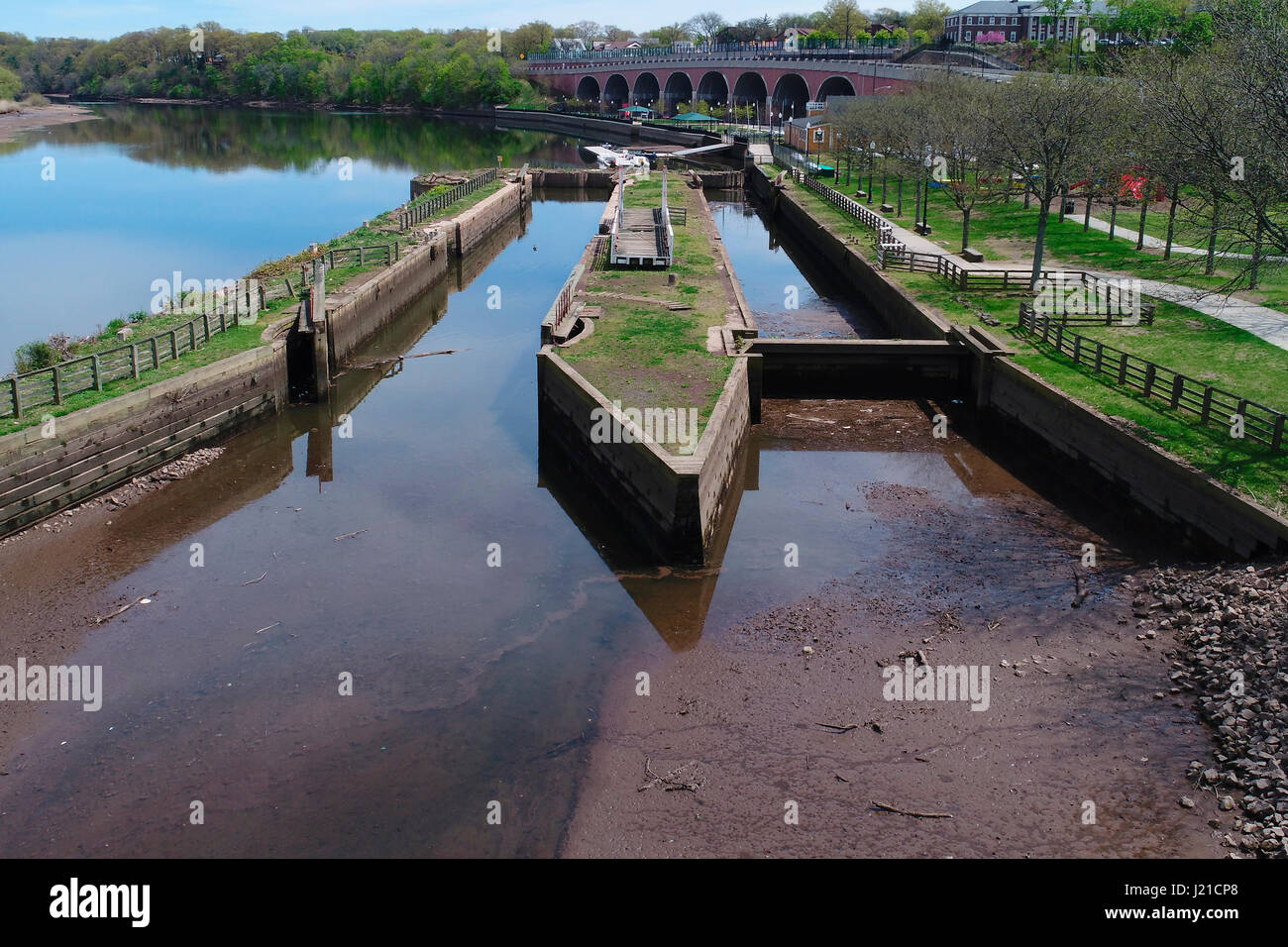 Northern Terminus of the Old Delaware and Raritan Canal in New