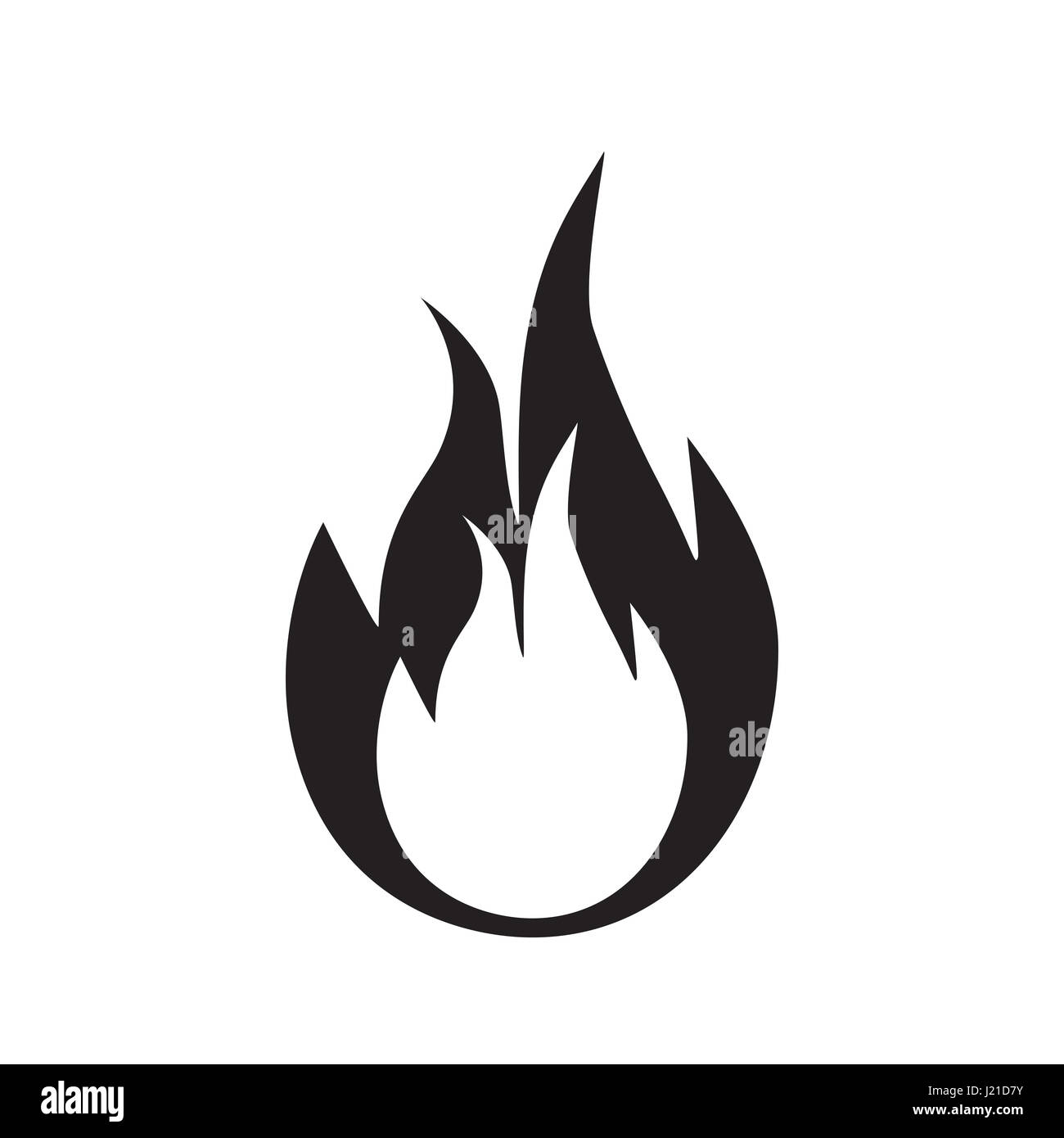 fire flame icon Stock Photo - Alamy