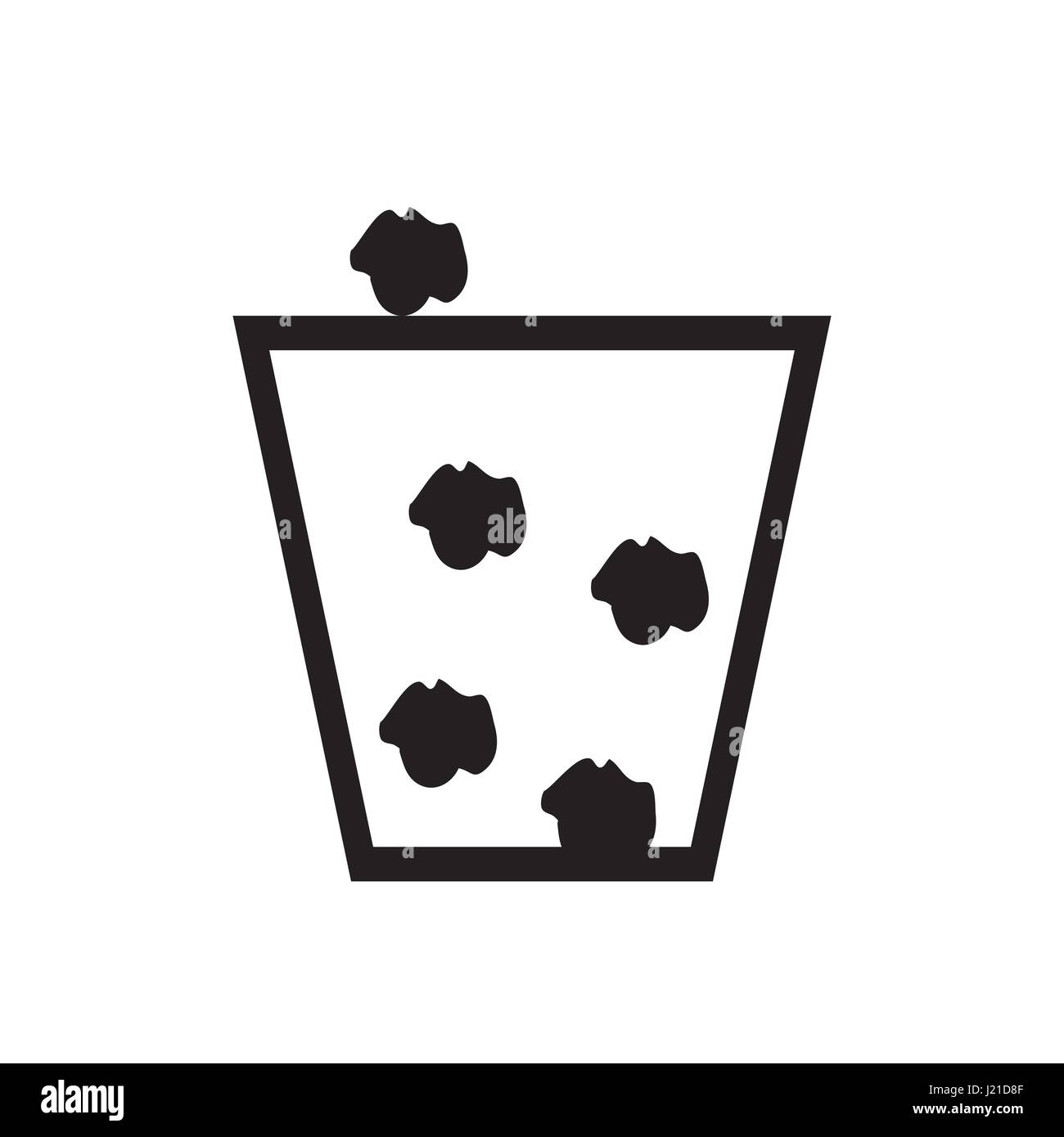 trash can icon Stock Photo Alamy