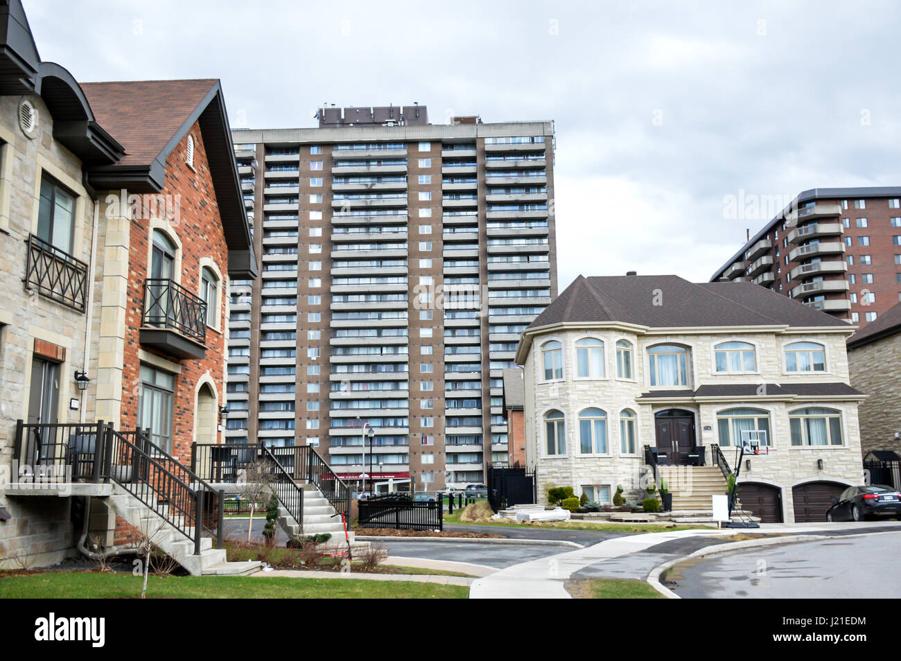 Living expensive homes in Canada Stock Photo Alamy