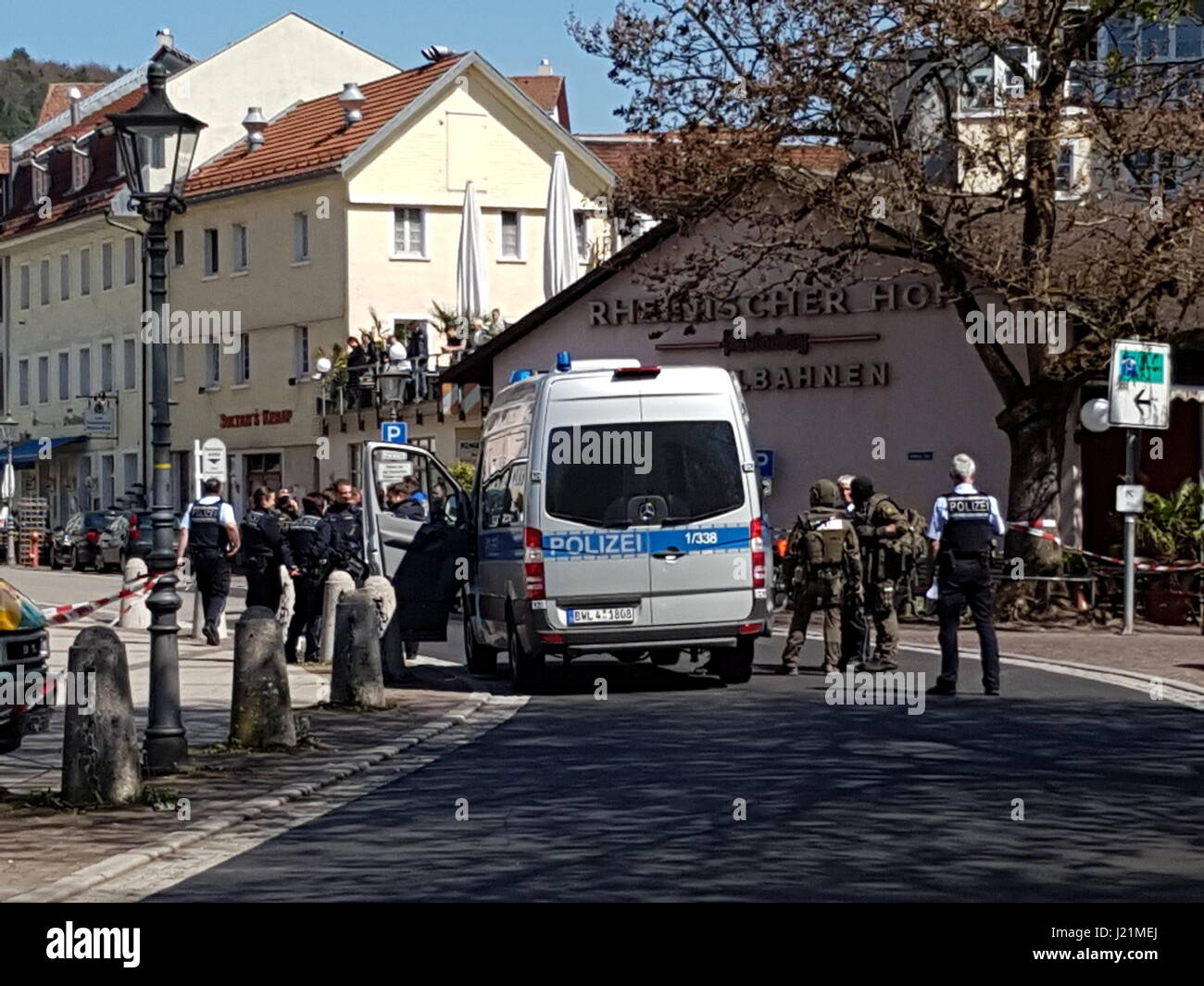 Members Of The German Police Seen In Waldshut Germany 21 April