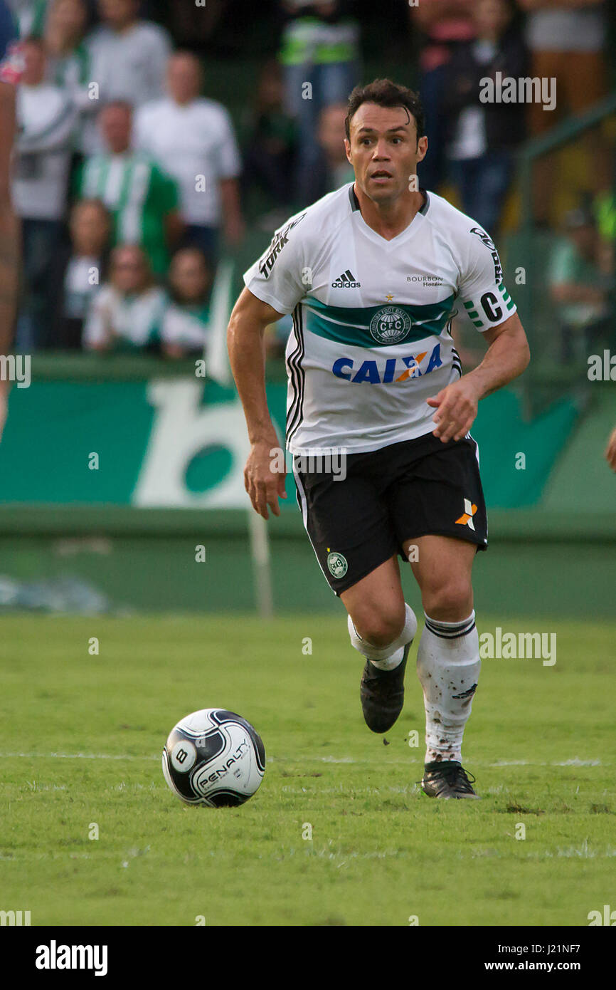 Curitiba, Brazil. 23rd Apr, 2017. Kleber do Coritiba during Coritiba x  Cianorte, starting around the semifinals of the Paranaense Championship  2017 held at the Estádio Couto Pereira in Curitiba, PR. Credit: Guilherme