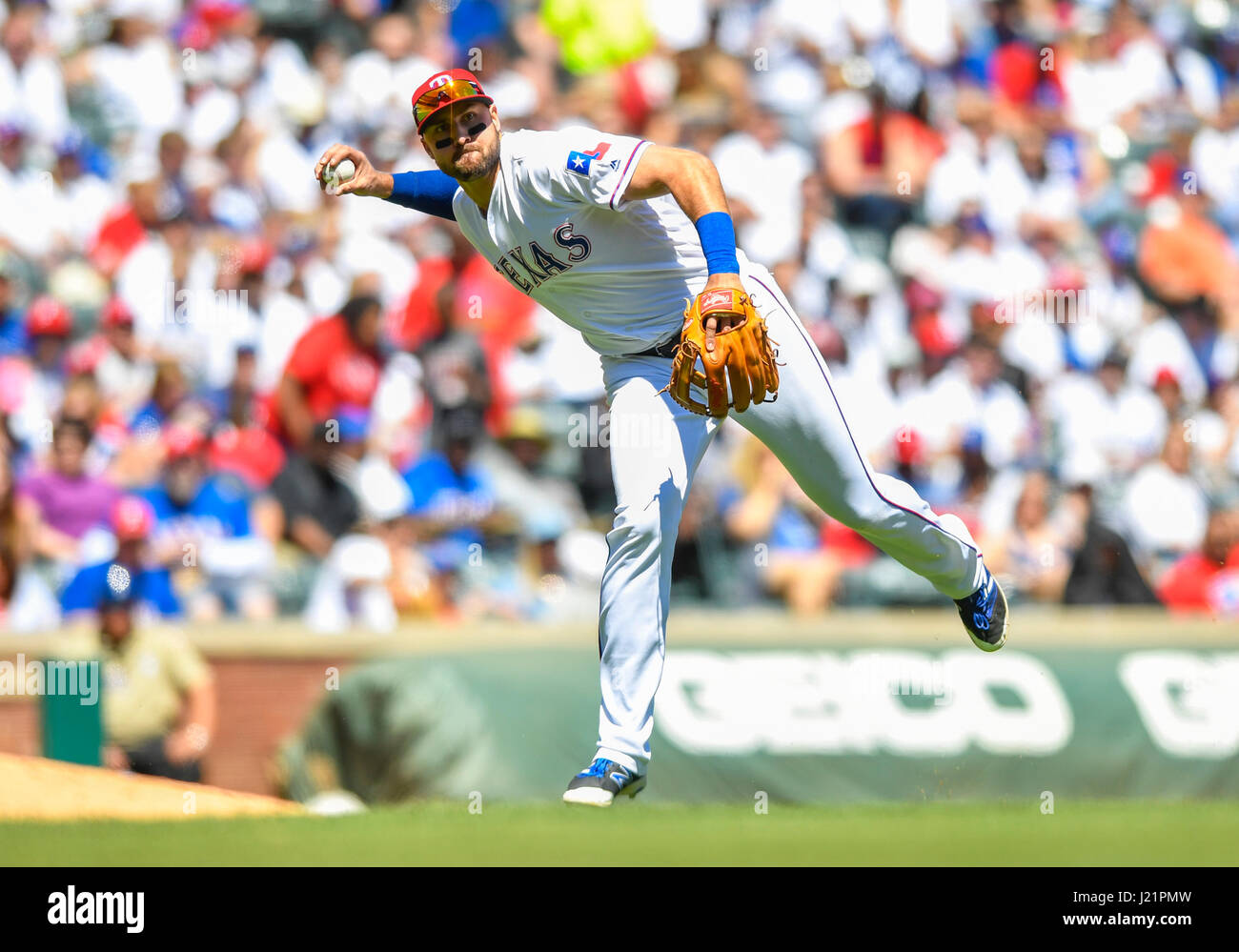 Arlington, Texas, USA. 23rd Apr, 2017. Texas Rangers designated hitter ...