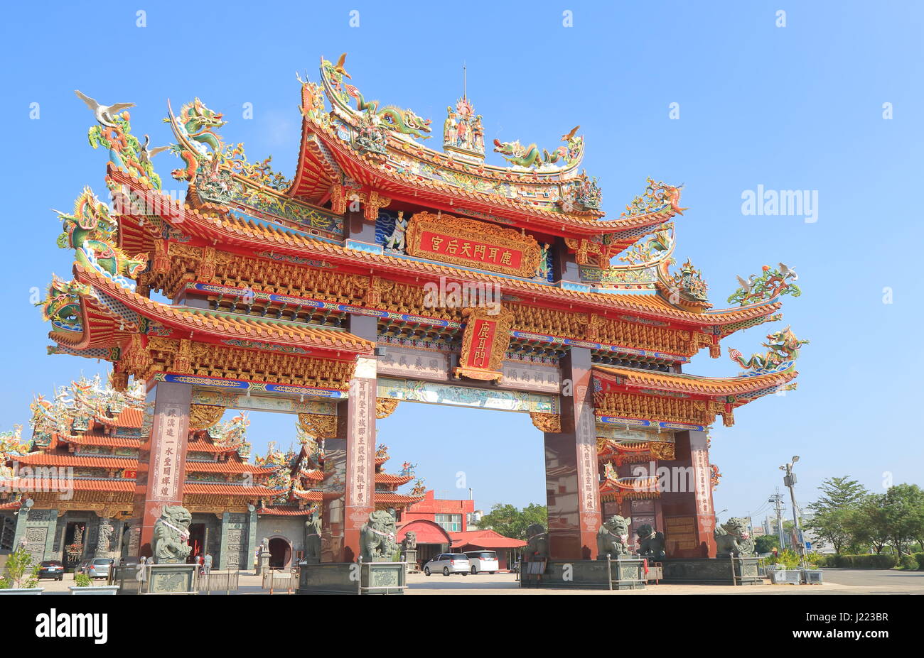 Luermen Tianhou Matsu temple in Tainan Taiwan Stock Photo