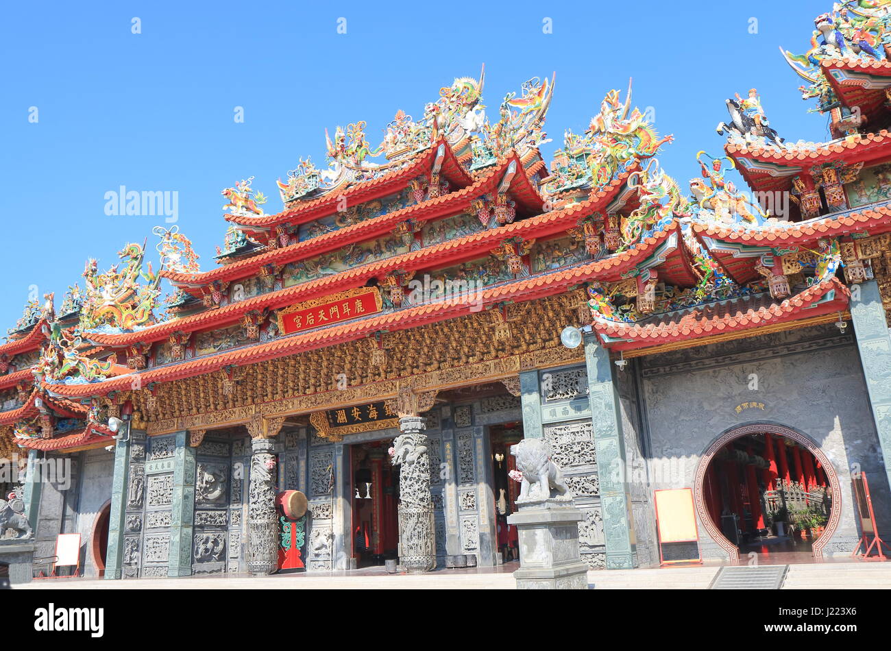 Luermen Tianhou Matsu temple in Tainan Taiwan Stock Photo