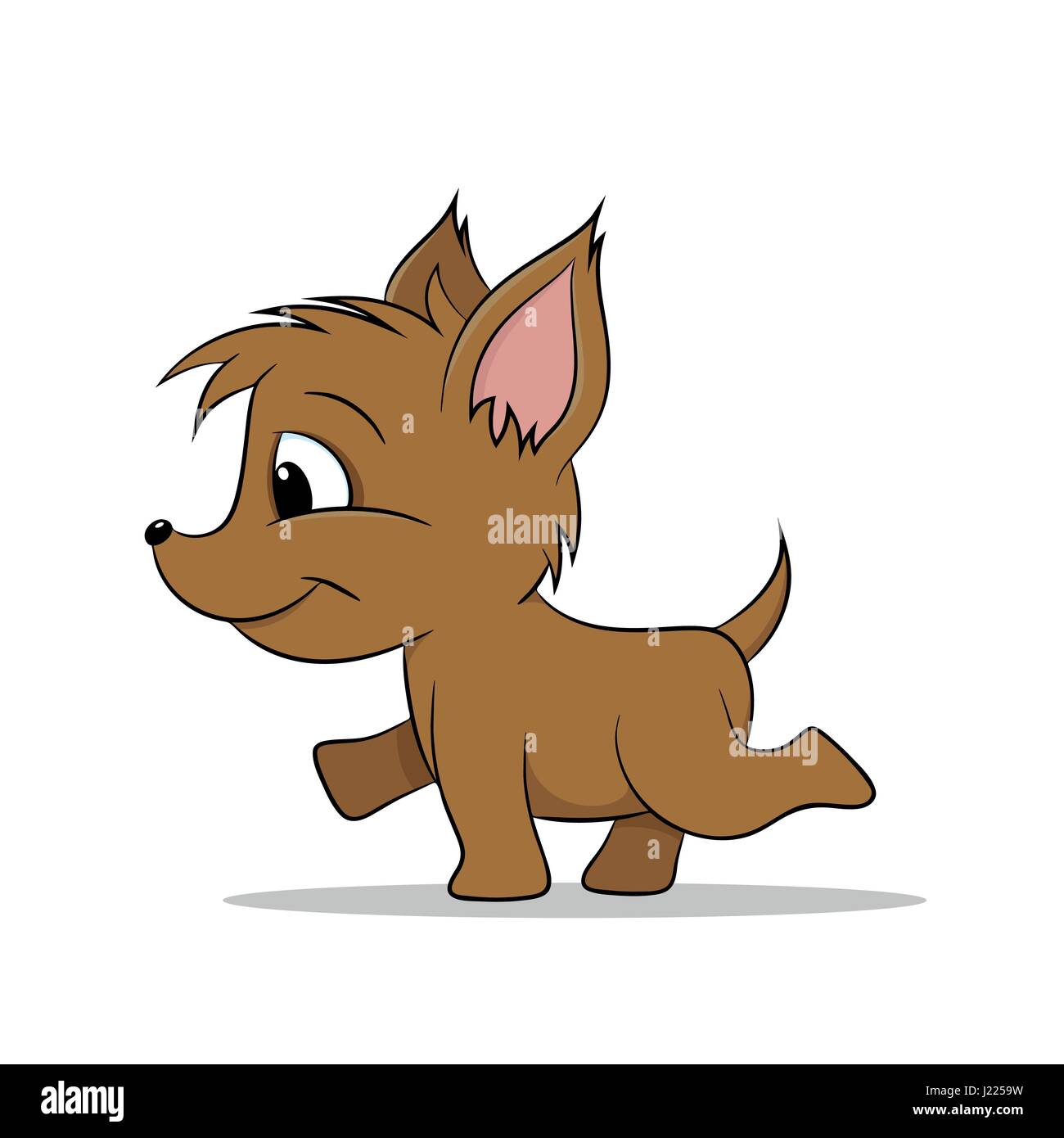 Illustration of a funny little dog Stock Vector Image & Art - Alamy